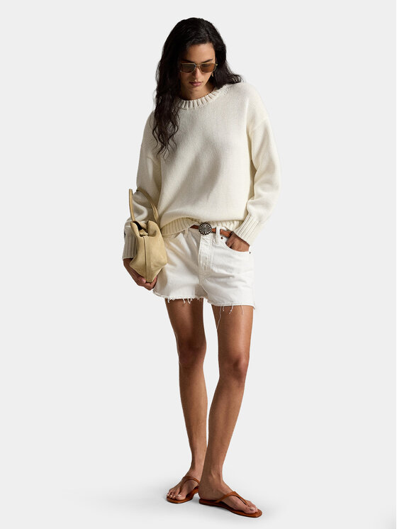 Polo Ralph Lauren Polo Ralph Lauren Τζιν σορτσάκια 211A12972001 Λευκό Straight Fit