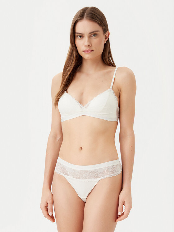 Calvin Klein Underwear Calvin Klein Underwear Chilot tanga 000QF7980E Écru