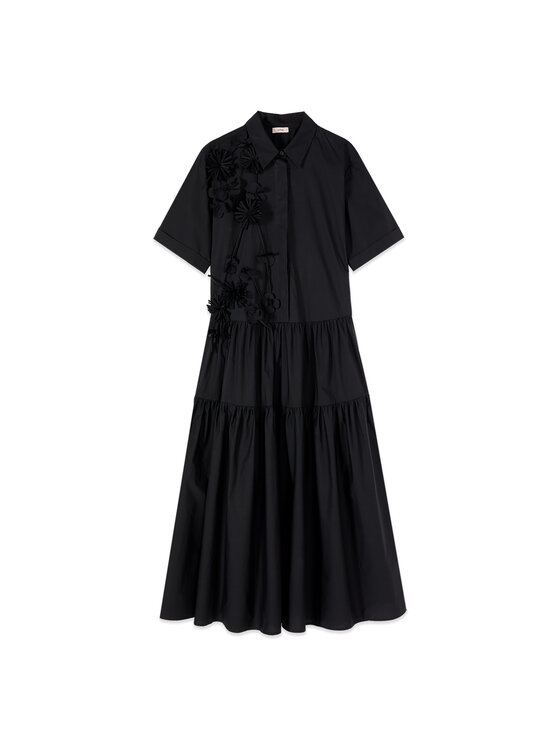 Oltre Oltre Sukienka wieczorowa 7006J000870N033 Czarny A-Line Fit