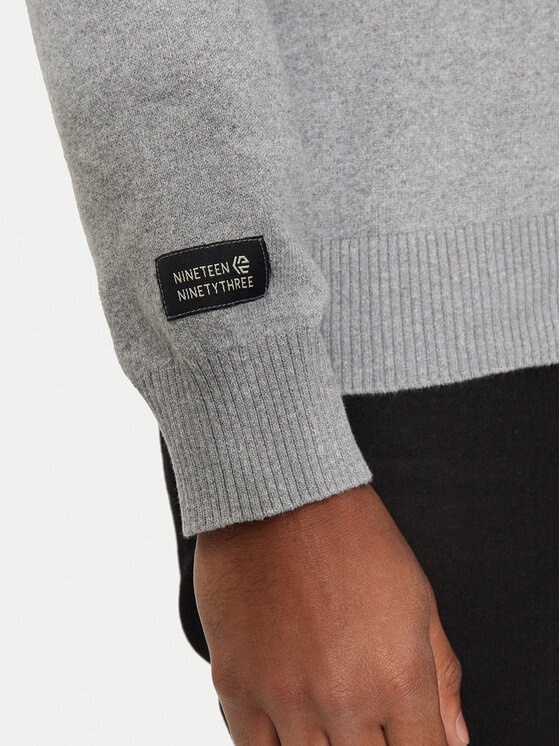 INDICODE INDICODE Maglione Khalip 35-772 Grigio Regular Fit