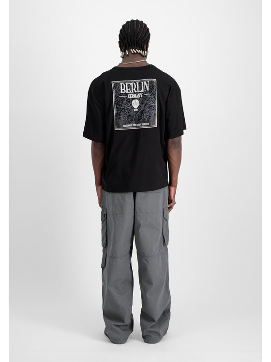 Alpha Industries Alpha Industries Spodnie cargo Ripstop Patchwork Pant Szary Relaxed Fit