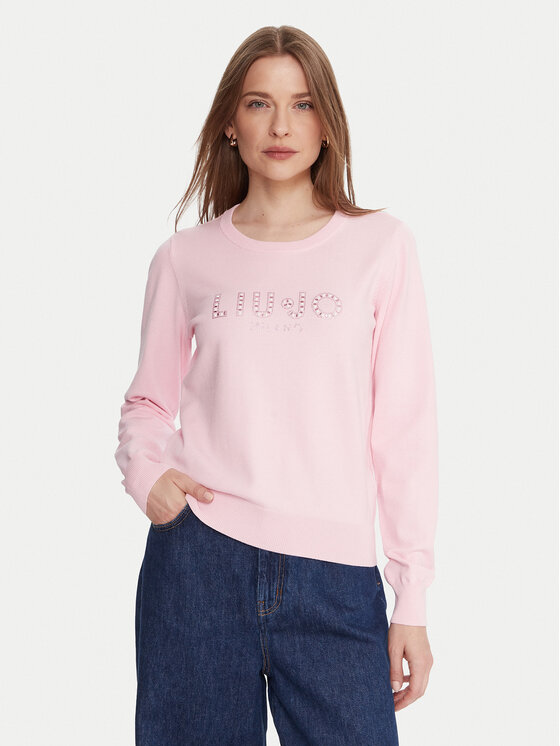 Liu Jo Liu Jo Pulover TF5248 MS63L Roza Regular Fit