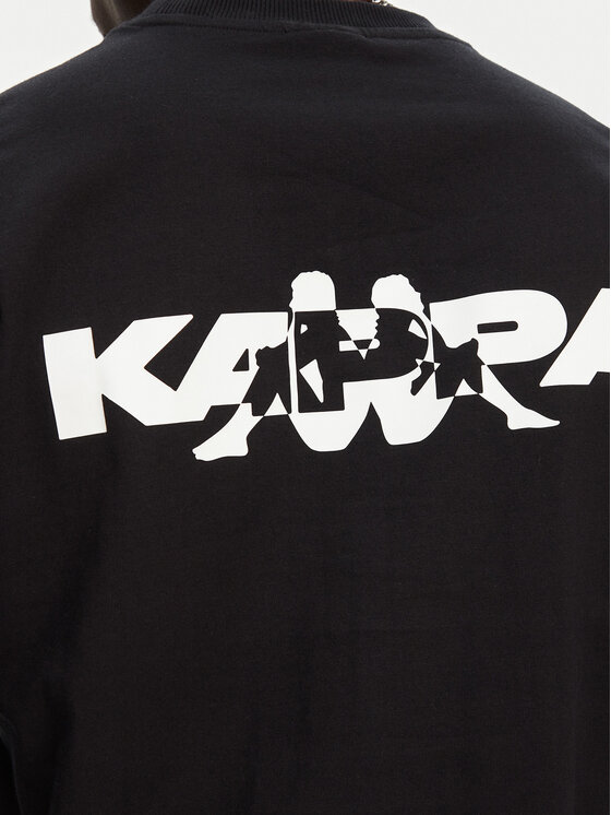Kappa Kappa T-Shirt Nyle 351S5GW Czarny Regular Fit
