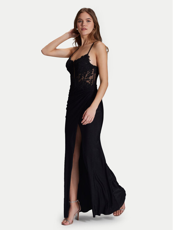 Hey Kyla Hey Kyla Estélyi ruha 5AI058HK Fekete Regular Fit