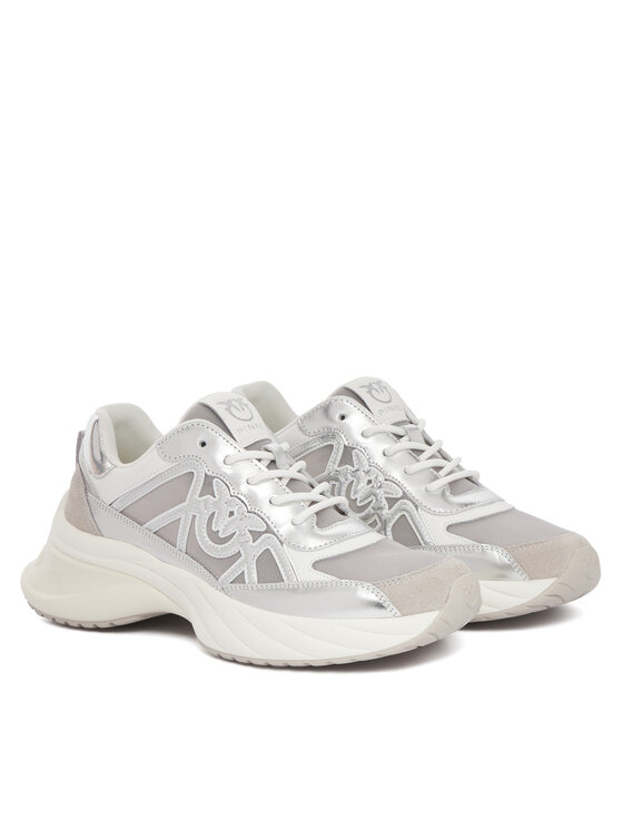 PINKO PINKO Sneakersy Ariel 33 SS0135 P141 Srebrny