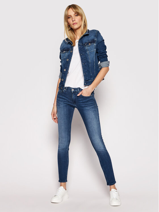 Tommy Jeans Tommy Jeans Traperice Sophie DW0DW09214 Tamnoplava Skinny Fit