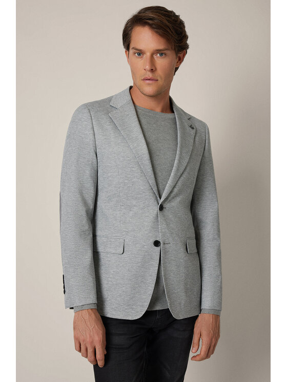 Lancerto Lancerto Marynarka Salford MA131225000026 Szary Slim Fit