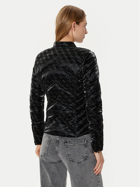 Guess Guess Vatovaná bunda W5RL00 WGV30 Černá Regular Fit