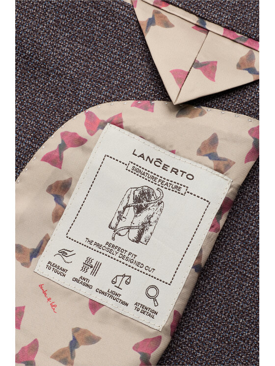 Lancerto Lancerto Marynarka Reims MA073226000026 Brązowy Regular Fit