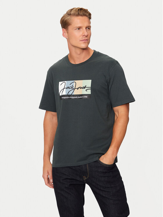 Jack&Jones Jack&Jones Set od 3 majice Portland 12271616 Šarena Relaxed Fit