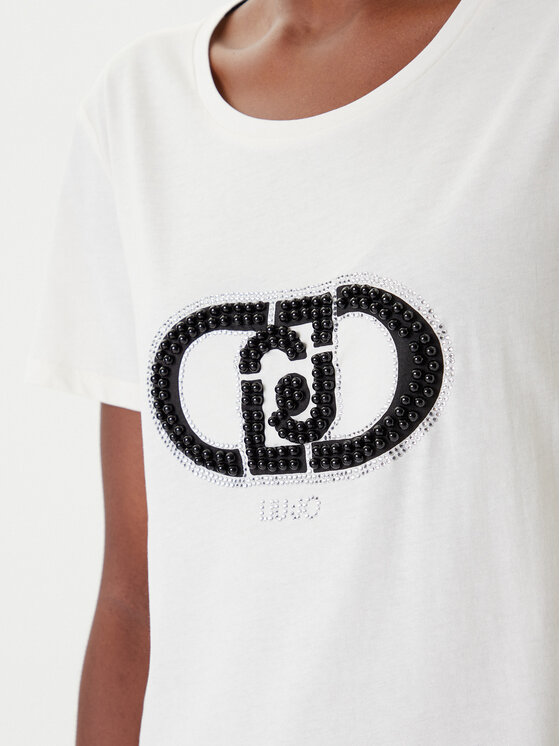 Liu Jo Sport Liu Jo Sport Тишърт TF5280 JS923 Екрю Regular Fit