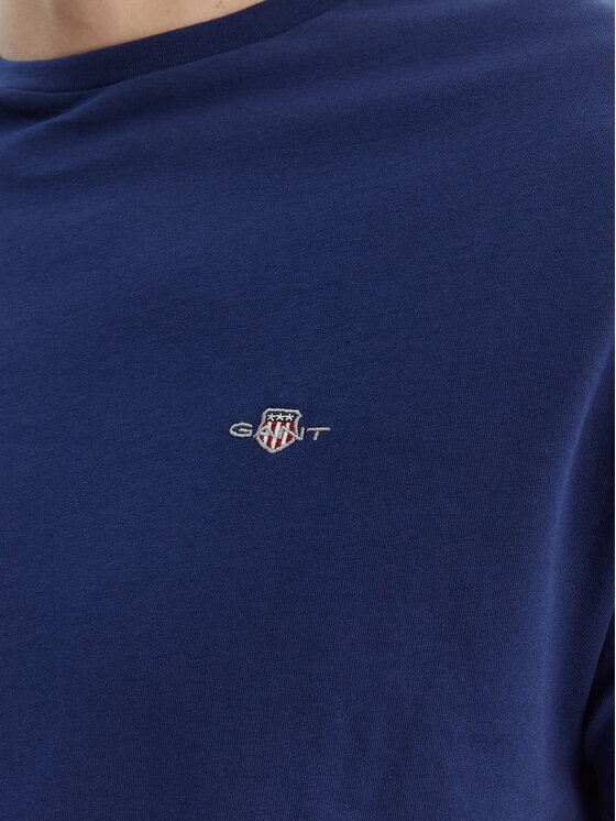 Gant Gant Тишърт Shield 2003184 Тъмносин Regular Fit