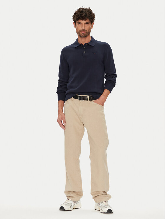 Tommy Jeans Tommy Jeans Пуловер Essential DM0DM20304 Тъмносин Slim Fit