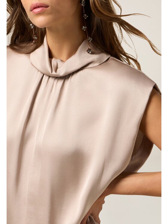 Oltre Oltre Blusa 2040J000805N006 Rosa Baggy Fit