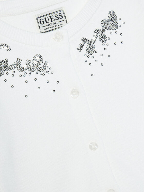 Guess Guess Cardigan K5RR03 Z3820 Alb Regular Fit