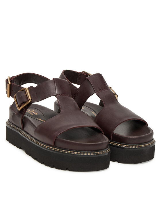 Clarks Clarks Босоніжки Orianna Sky 26181455 Бордовий
