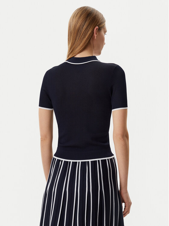 Guess Guess Тениска с яка и копчета V5GP00Z3D60 Тъмносин Slim Fit