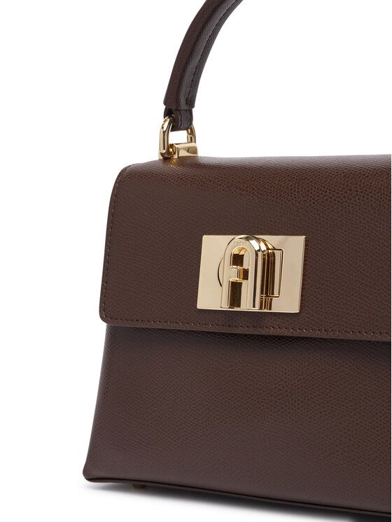 Furla Furla Дамска чанта 1927 Mini Top Handle WB00109 ARE000 4284S Тъмнокафяв