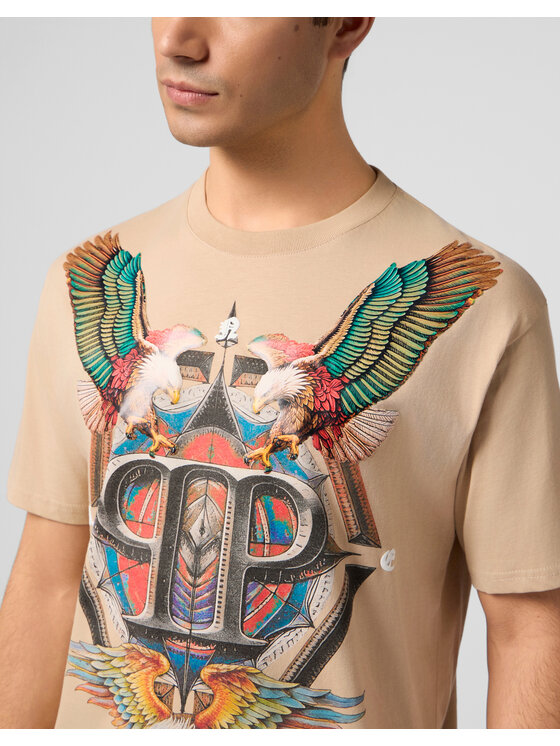 PHILIPP PLEIN PHILIPP PLEIN T-Shirt 29023 Béžová Regular Fit