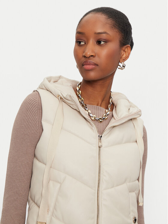 Morgan Morgan Veste 232-GSOLO Écru Regular Fit