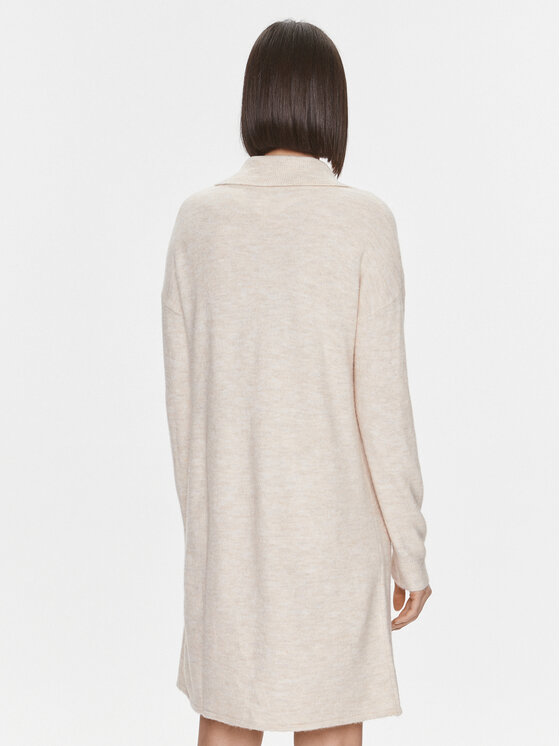 Liu Jo Liu Jo Strickkleid 5F3036 MA08O Beige Regular Fit