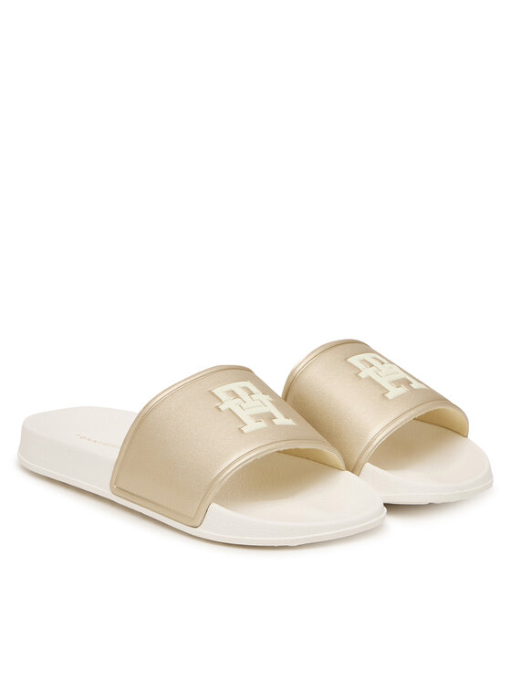 Tommy Hilfiger Tommy Hilfiger Şlapi T3A0-34322-1367 Auriu