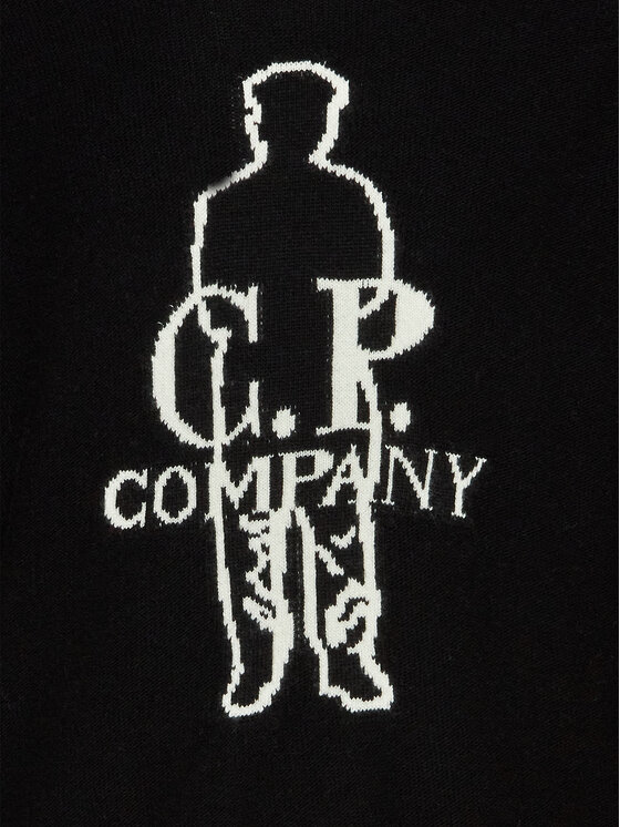 C.P. Company C.P. Company Džemper Jacquard 13CMKN331A 005504J Crna Regular Fit