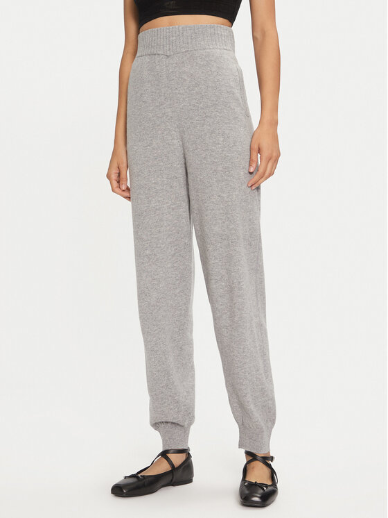 PINKO Bavlnené nohavice 104316 A271 Sivá Regular Fit