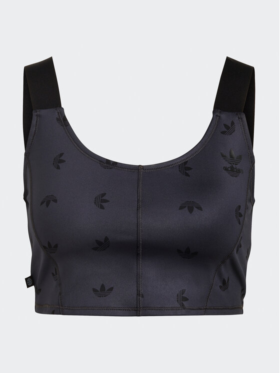 adidas adidas Felső Allover Print Corset HL9159 Szürke Slim Fit