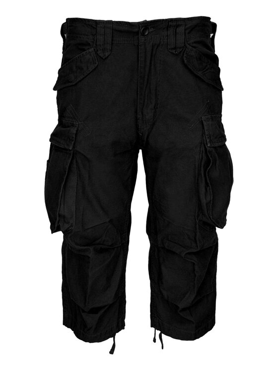 Brandit Brandit Szorty materiałowe 2003.2.L Czarny Regular Fit