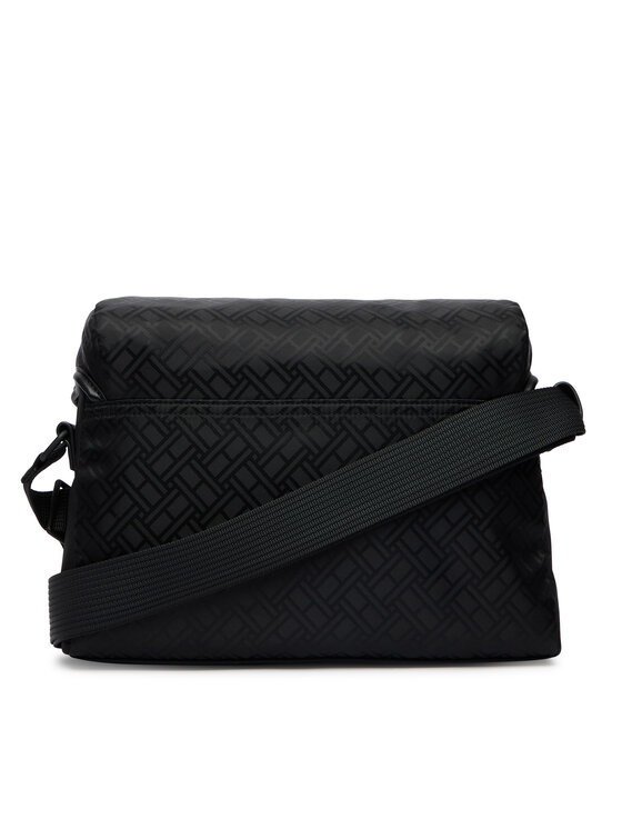 Tommy Hilfiger Tommy Hilfiger Umhängetasche Th Nylon Jacquard Satchel AM0AM14404 Schwarz