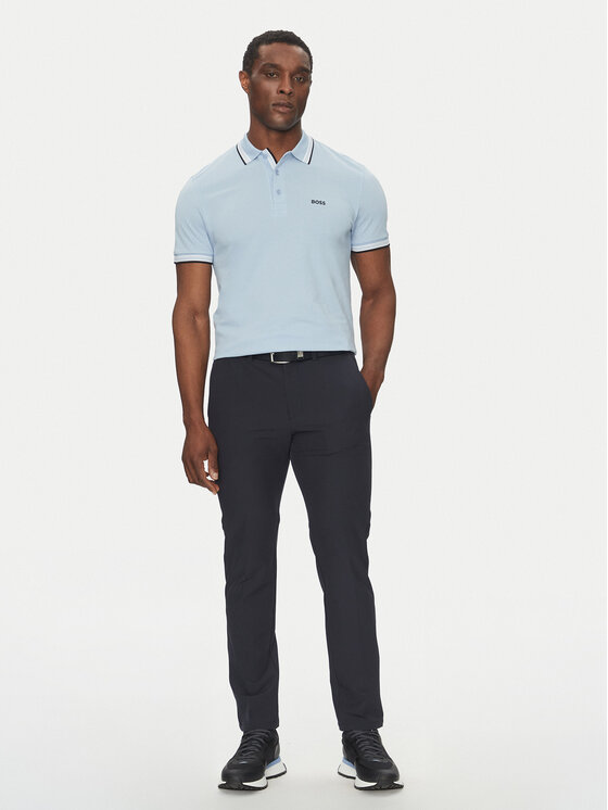 BOSS BOSS Polo majica Paddy 50469055 Svetlo modra Regular Fit