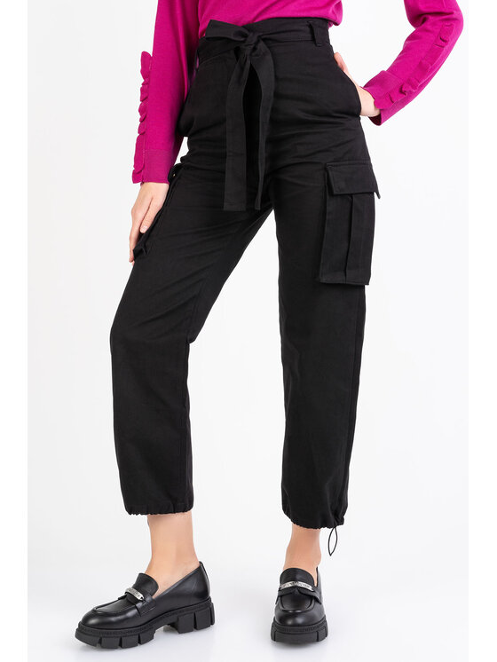 PINKO Pinko Spodnie materiałowe RANSIE Czarny Regular Fit