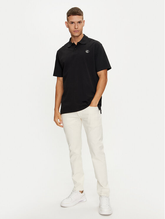 Just Cavalli Just Cavalli Polo 76OAGG23 Czarny Regular Fit