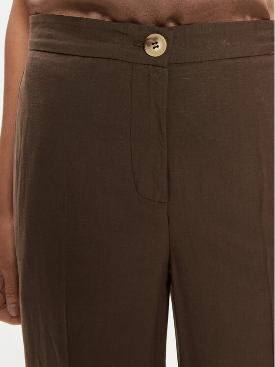 ViCOLO ViCOLO Hlače iz tkanine TB1562 Rjava Regular Fit