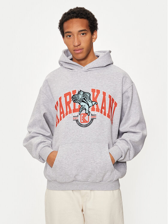 Karl Kani Karl Kani Суитшърт Eagle Print 60210116 Сив Regular Fit