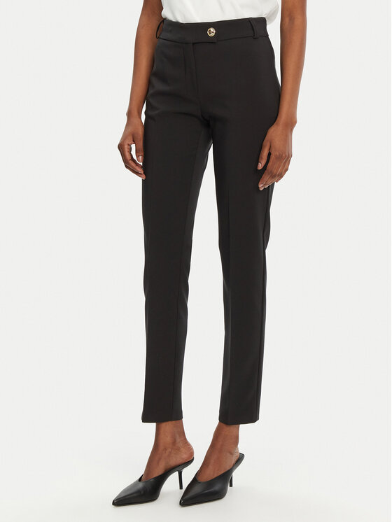 Rinascimento Rinascimento Pantaloni di tessuto CFC0122741003 Nero Regular Fit