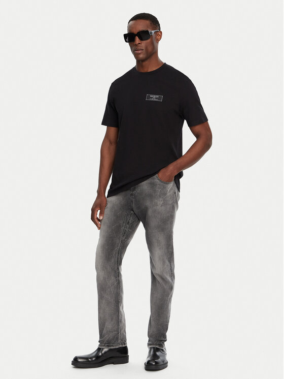 Balmain Balmain Tričko DH1EG000JB54 Čierna Regular Fit
