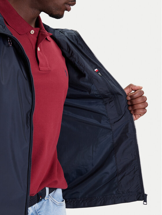 Tommy Hilfiger Tommy Hilfiger Prechodná bunda MW0MW40225 Tmavomodrá Regular Fit
