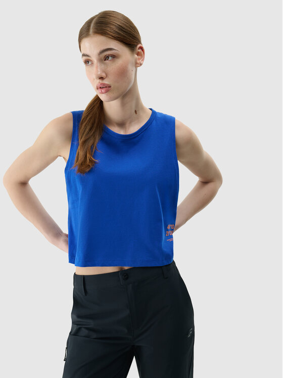 4F 4F Tank top HALNY Niebieski Regular Fit