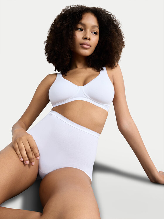 Sloggi Sloggi Klassischer Damenslip mit hoher Taille Basic 10007656 Weiß