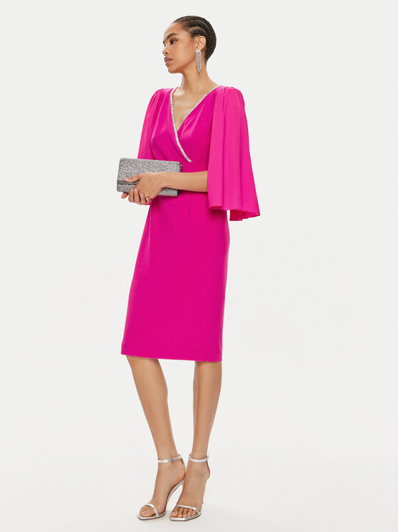 Joseph Ribkoff Joseph Ribkoff Sukienka koktajlowa 242732 Różowy Slim Fit