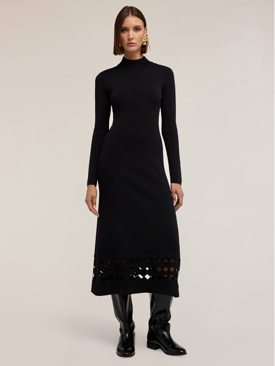 Motivi Motivi Vestito da giorno 7635W001448N033 Nero Regular Fit