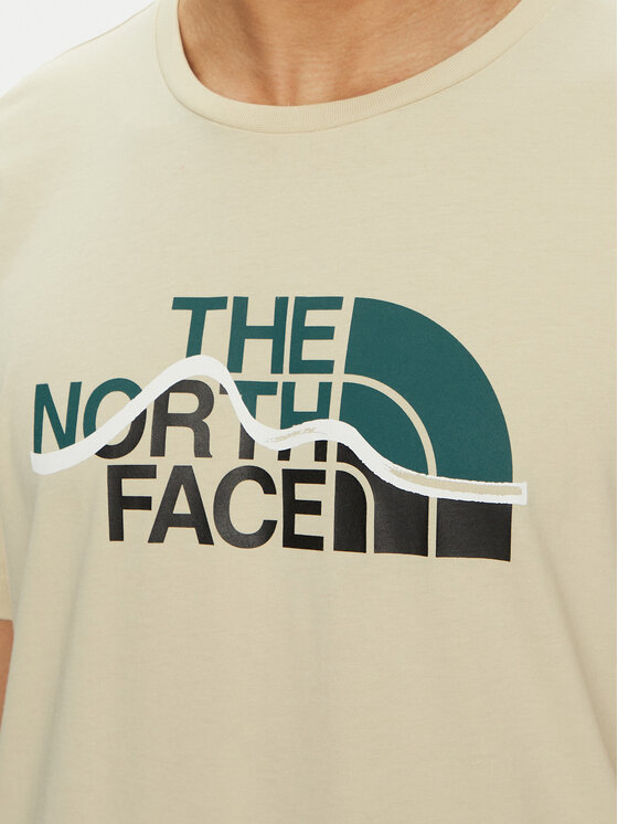The North Face The North Face Tricou Mountain Line NF0A87NT Bej Regular Fit