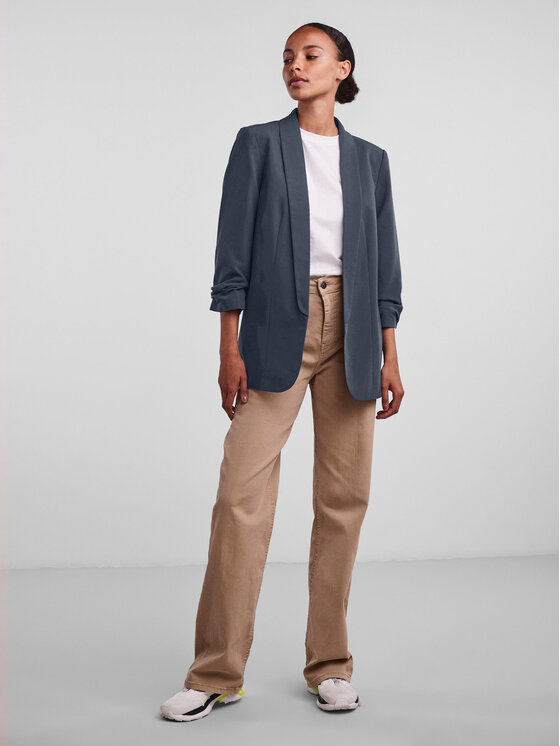 Pieces Pieces Sako 17090996 Tmavomodrá Regular Fit