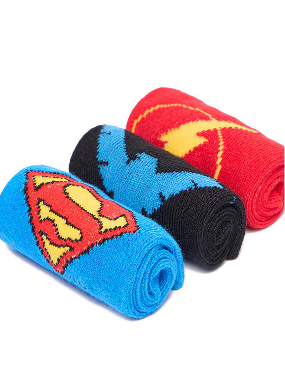Superman Superman Dlhé ponožky CEO-ACCCS-AW25-228WBDC(3-PACK) Červená