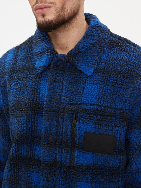 Calvin Klein Jeans Calvin Klein Jeans Hemdjacke J30J324312 Dunkelblau Relaxed Fit