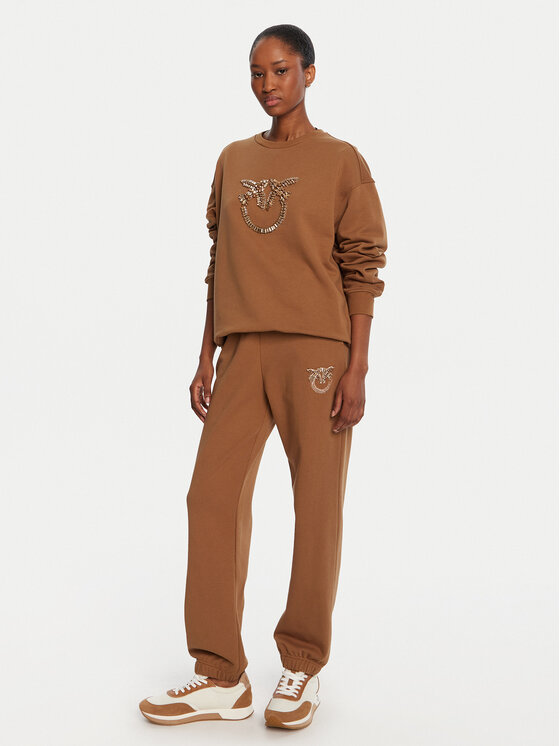 PINKO PINKO Sporta bikses Plumcake 104790 A2RO Brūns Regular Fit