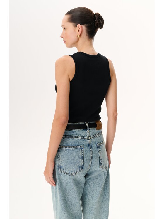 LEBRAND LEBRAND Tank top Annie Czarny Regular Fit
