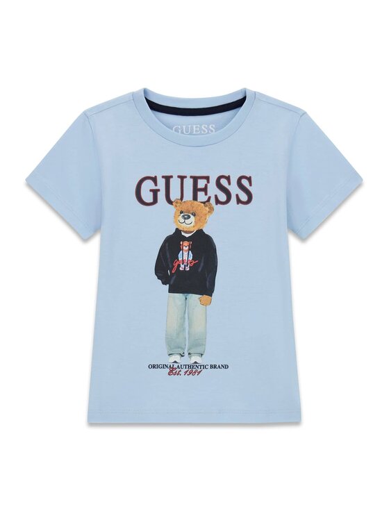 Guess Kids Guess Kids T-Shirt 183054 Modrá Classic Fit